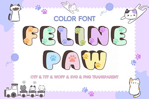 Feline Paw - Color Font