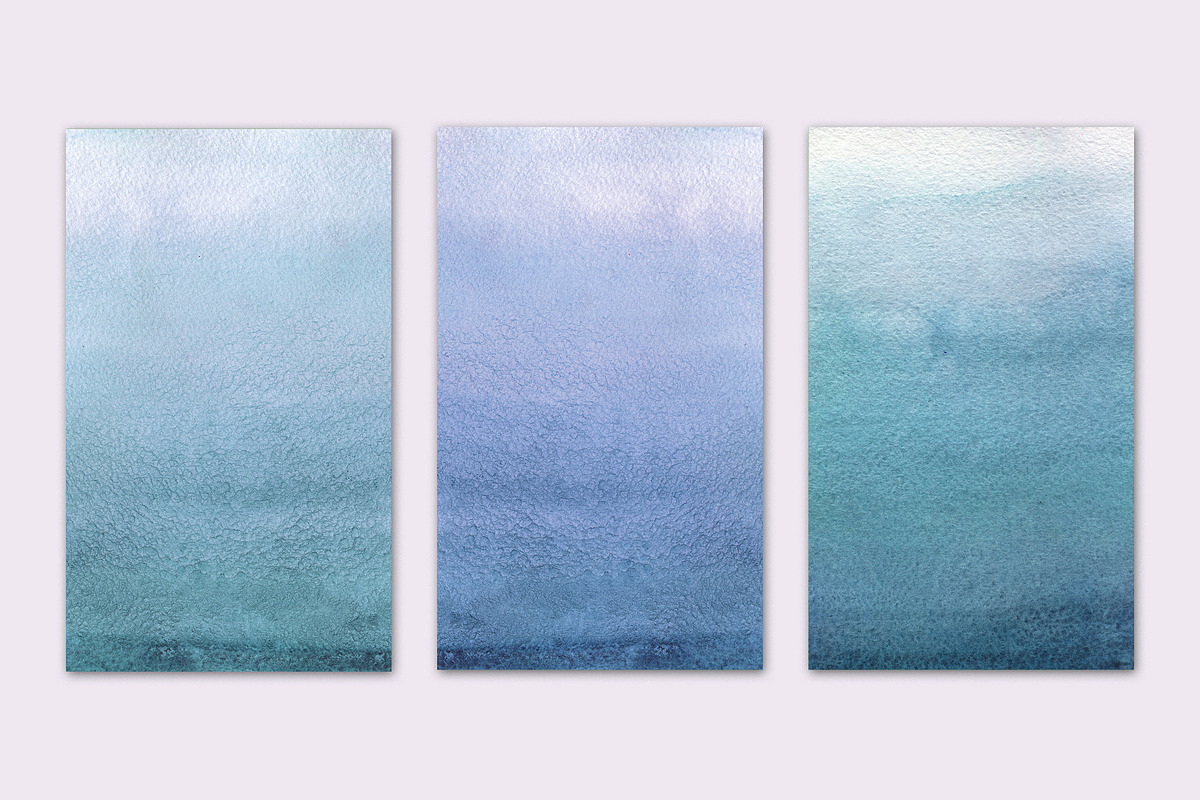 WATERCOLOR BLUE GRADIENT, a Texture Graphic by Sophico (Photo 2 of 5)