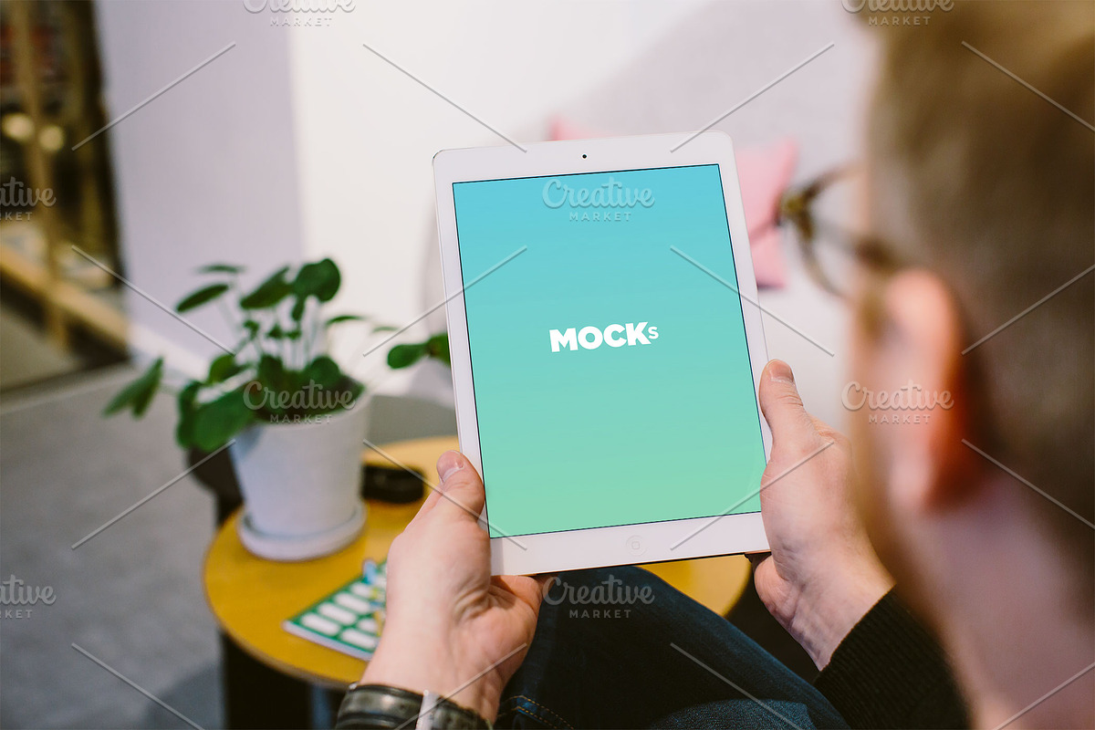 iPad Air Office Mockups, an iPad Mockup by Mockura (Photo 6 of 7)