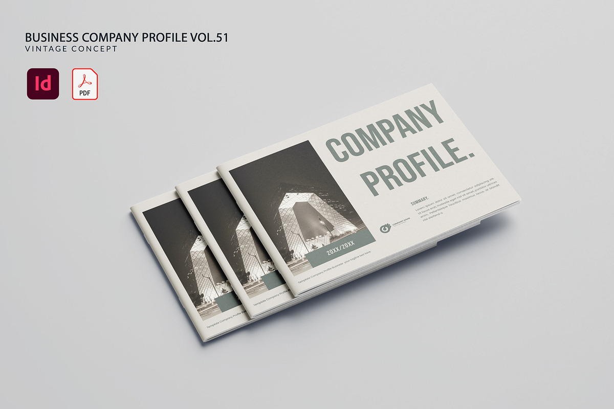 Business Company Profile Vol.51, a Brochure Template by Bewalrus Studio (Photo 1 of 13)