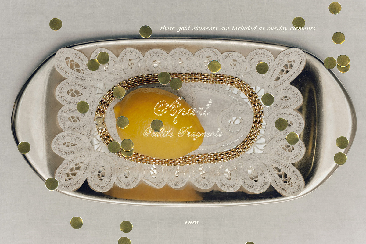 Textile, Lace & Paper Fragments, an Object Graphic by Purple (Photo 14 of 14)