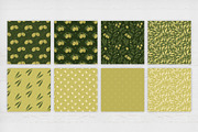 Olives set. Vector seamless patterns, a Pattern Graphic by LartGraphics (Thumbnail 2 of 10)