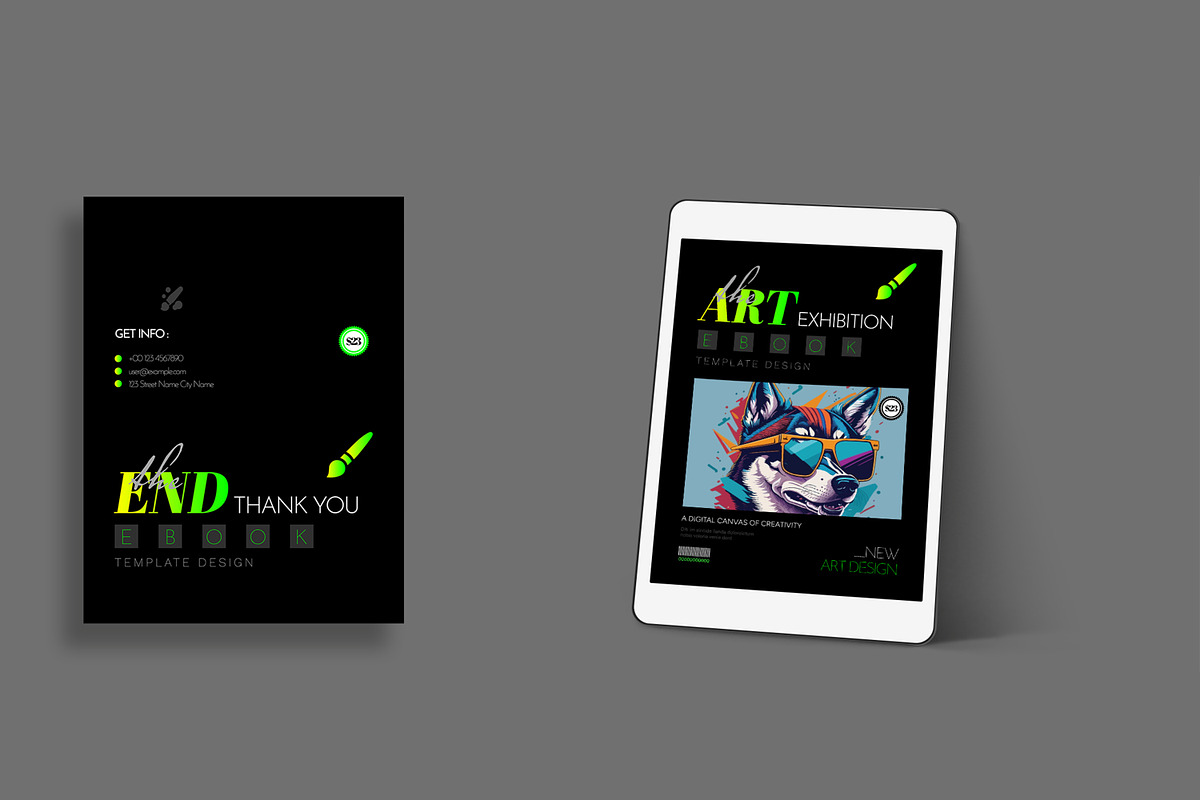 Art Gallery Exhibition E Book Design, an UI Kit Template by MightyDesign (Photo 7 of 10)
