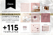 CANVA Bundle Instagram PACK Template, a Social Media Template by agarimoestudio (Thumbnail 1 of 4)