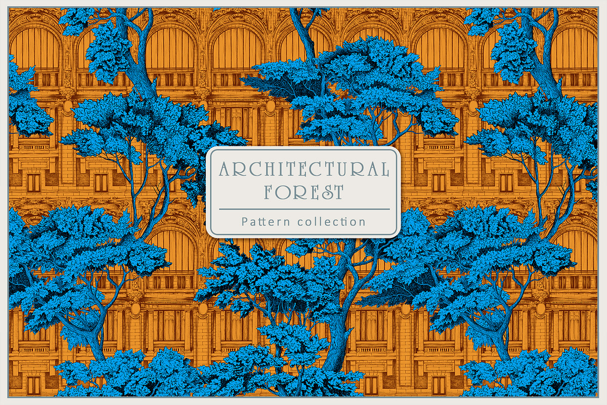 Patterns Architectural forest, a Pattern Graphic by Natalia0307 (Photo 1 of 12)