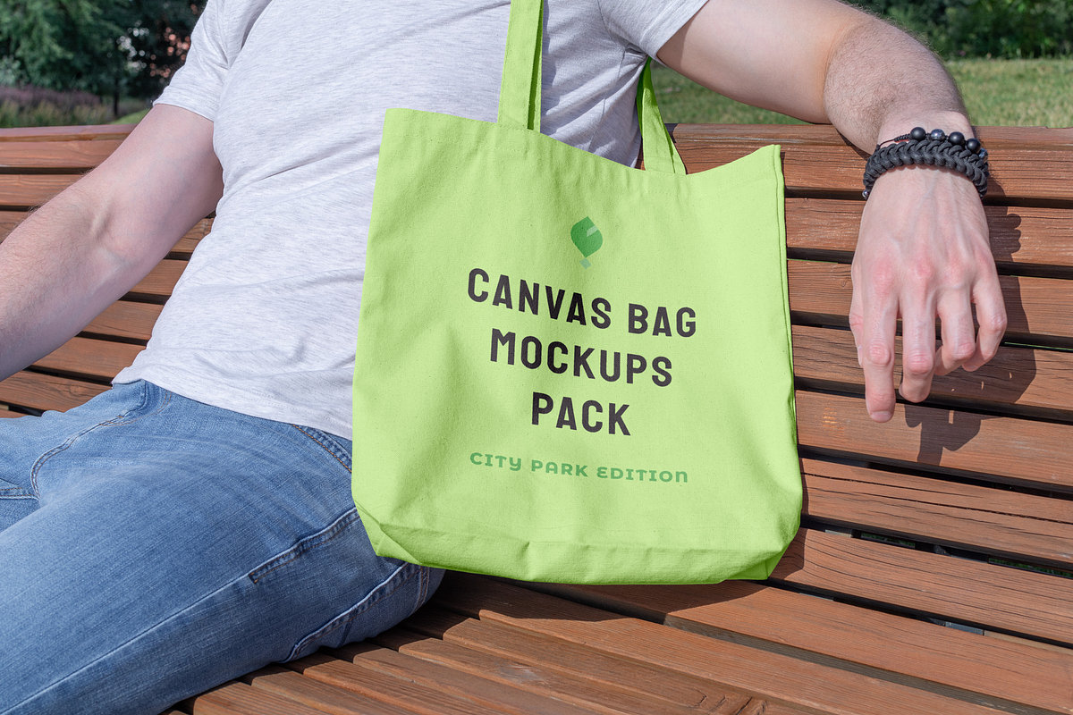 Canvas Bag Mockups - City Park Ed., a Shirt Mockup by BULBFISH (Photo 11 of 14)