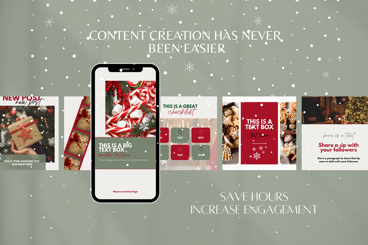 Christmas Instagram Template preview 8