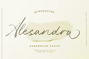 Alesandra Handbrush Script