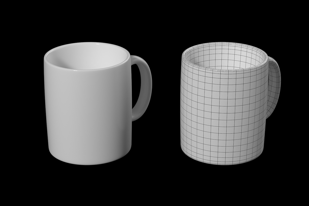 Coffee and Tea Ceramic Mug Base Mesh, a Furniture 3D Model by VK Studio (Photo 2 of 16)
