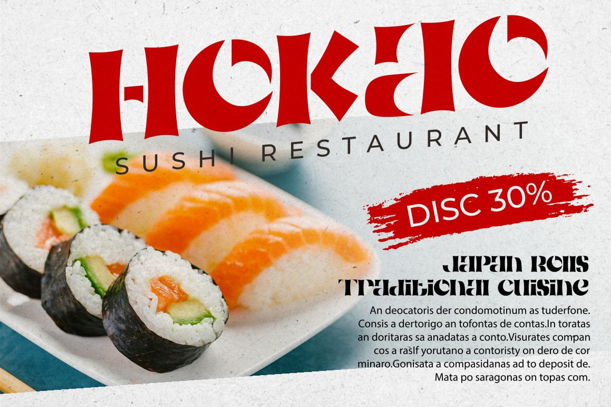 Raimei Hakke - Japan Style Logo Font, a Script Font by PutraCetol Studio (Photo 11 of 13)