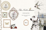 The Noble Manor-victorian animals, a Decorative Illustration by Amely.Art (Thumbnail 1 of 15)
