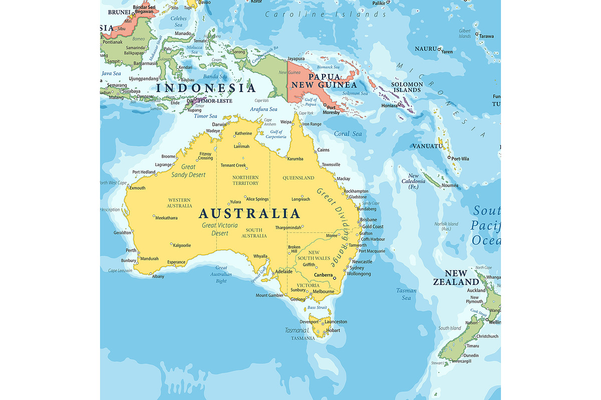 Vector World Map - Large&Detailed, a Decorative Illustration by PorcuPen Works (Photo 4 of 9)