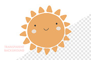 Cute Sun Element Png, an Animal Illustration by ⋒DesignECShop⋒ (Thumbnail 2 of 3)