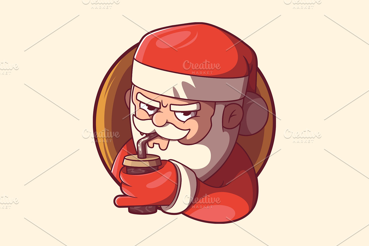 Naughty Santa!, a Seasonal Illustration by pedrors (Photo 1 of 3)