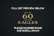 60 Vector Eagles + Bonus, an Object Graphic by Damien (Thumbnail 11 of 11)