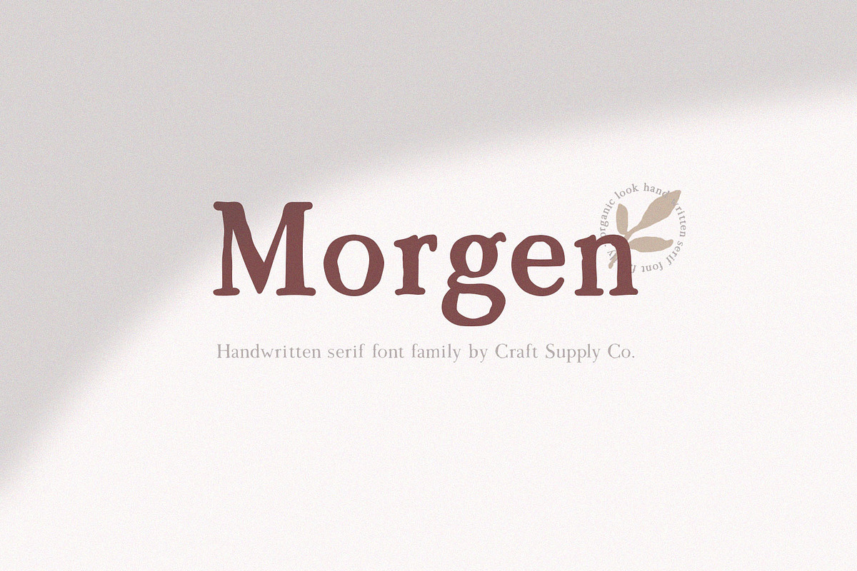 Morgen - Handwritten Serif Font, a Serif Font by Craft Supply Co. (Photo 9 of 9)