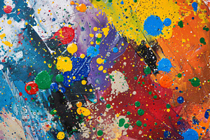 An abstract artwork showcases a burs, a Photo by Tanuart