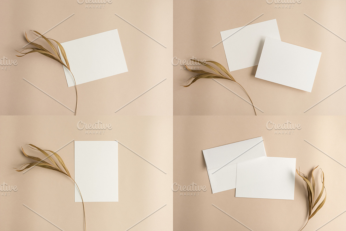 Beige - 5x7 Card Mockup Bundle, a Product Mockup by Salt Color Studio (Photo 10 of 13)