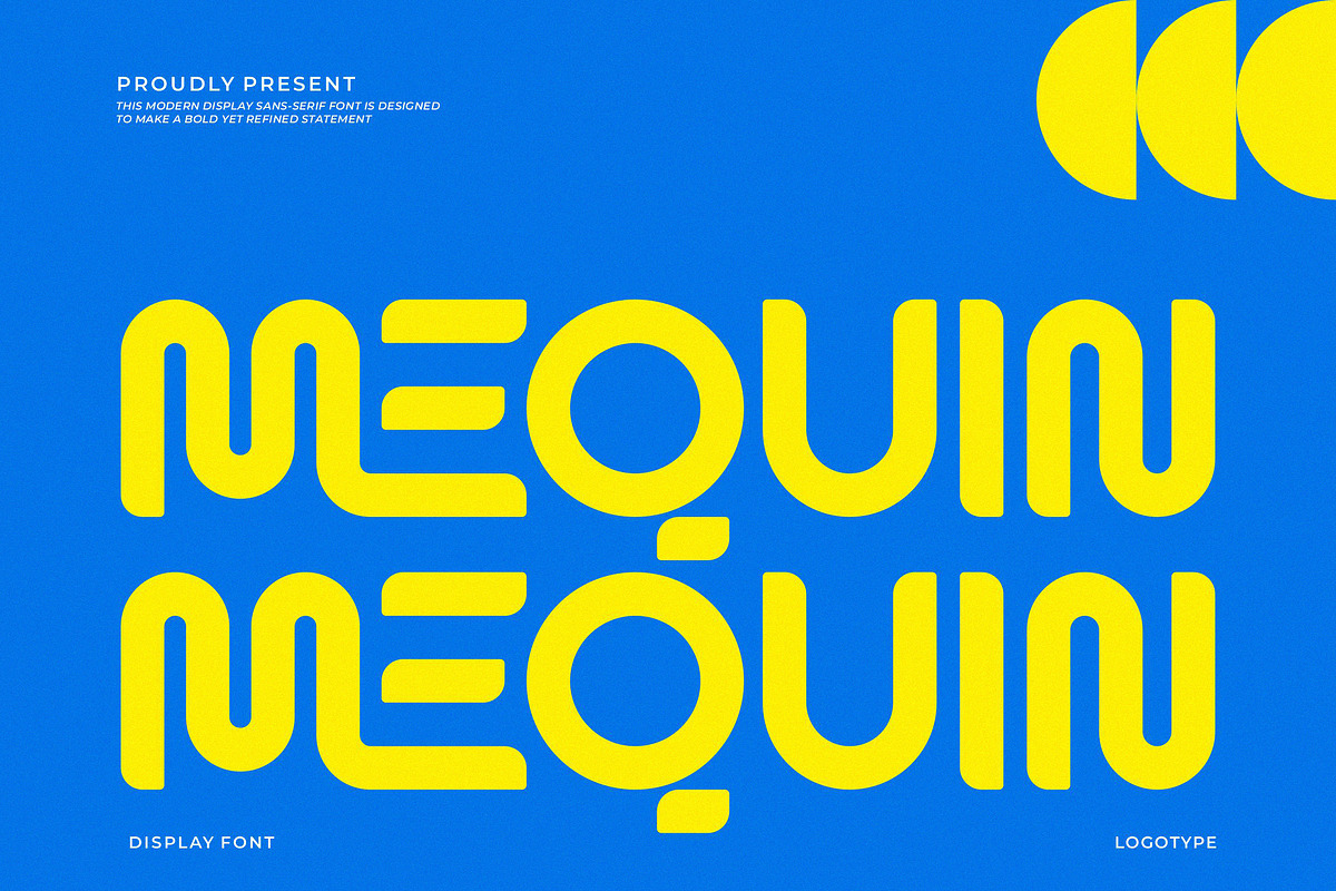 Mequin || Modern Display Sans Serif, a Sans Serif Font by Ermedia Studio (Photo 1 of 10)
