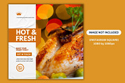Hot & Fresh Chicken Fry Promo Design, a Social Media Template by Mishek Munene (Thumbnail 1 of 4)