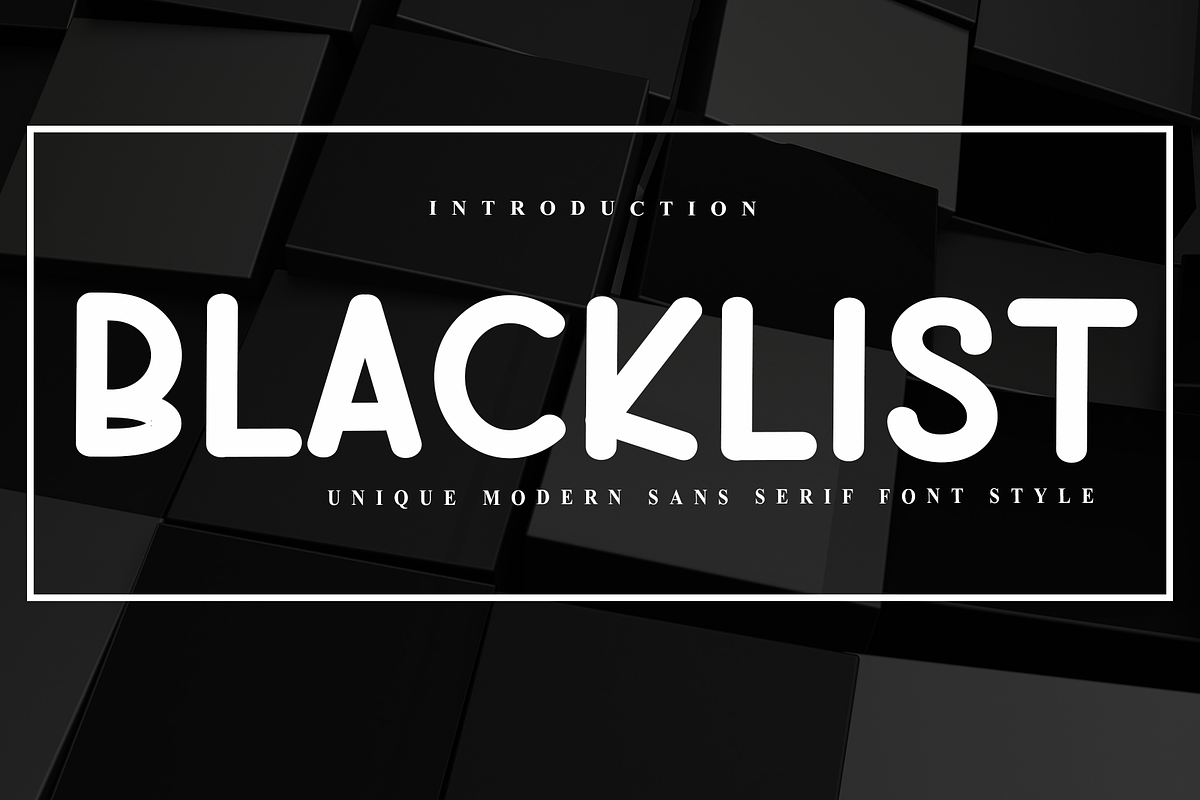 Blacklist, a Sans Serif Font by InermediaSTUDIO (Photo 1 of 8)