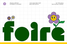 Foire - Playful Bold Solid Font