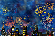 New Year’s Eve Fireworks, a Background Graphic by Printable Treasure (Thumbnail 4 of 5)