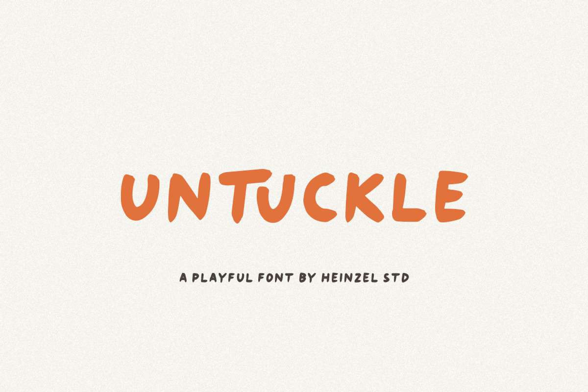 Untuckle Playful Font, a Handwritten Font by Heinzel Std (Photo 1 of 11)