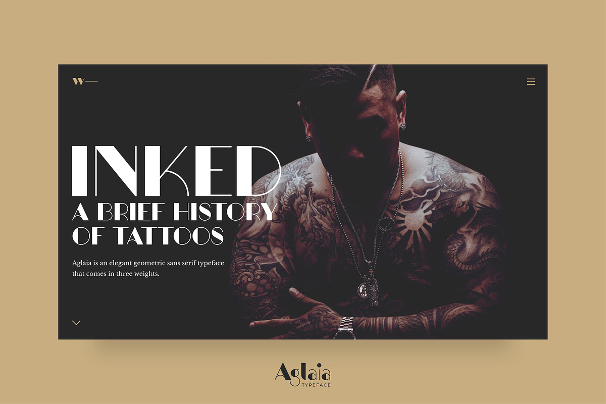 Aglaia Heavy • An Elegant Font preview 5