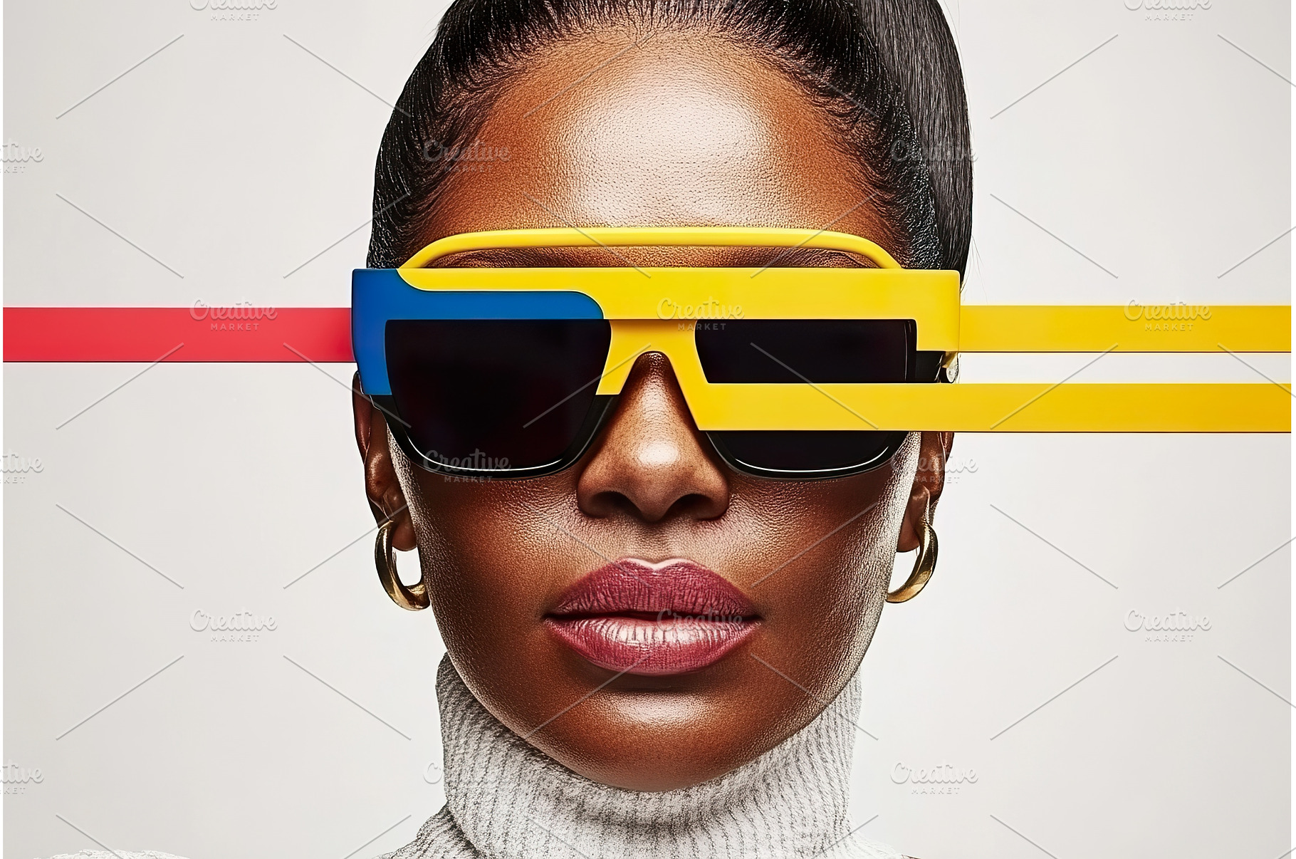 Futuristic fashion african american, an Abstract Photo by Lermont51