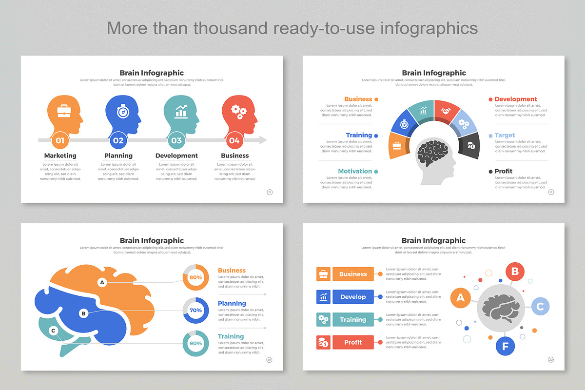 Brain infographic Google Slide, a Templates & Theme by Mighty-Slide (Photo 6 of 7)