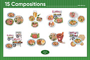 Popular Thai Food – Watercolor, a Food Illustration by CreativeValuation (Thumbnail 3 of 11)
