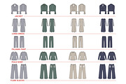 Womenswear Vector Mockup Bundle, an Apparel Mockup by S.i. Graphics® (Thumbnail 5 of 9)
