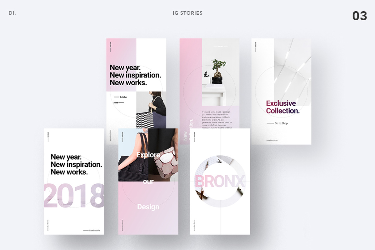 BRONX Light Instagram Stories Pack, a Social Media Template by Presentations Studio (Photo 8 of 11)