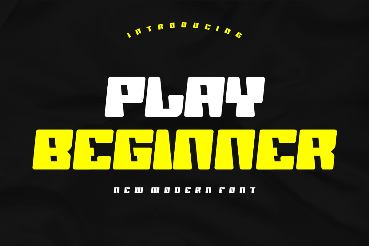 Play Beginner - Font, a Sans Serif Font by artchiles_design (Photo 1 of 5)