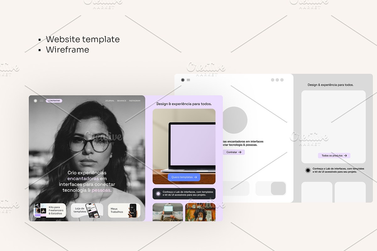 Website index page template, a Landing Page Template by Cereeja lab (Photo 2 of 4)