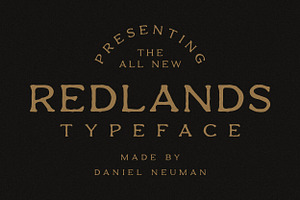 Redlands Rugged Display Sans Serif