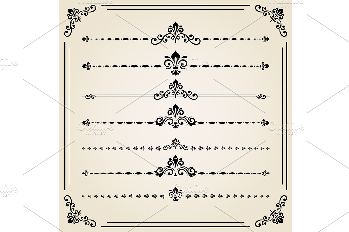 Vintage Set of Elements, a Texture Graphic by FineArtStudio (Photo 1 of 3)