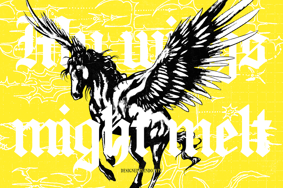 Cathdra - Gothic Blackletter Font, a Blackletter Font by Indotype Foundry (Photo 6 of 10)