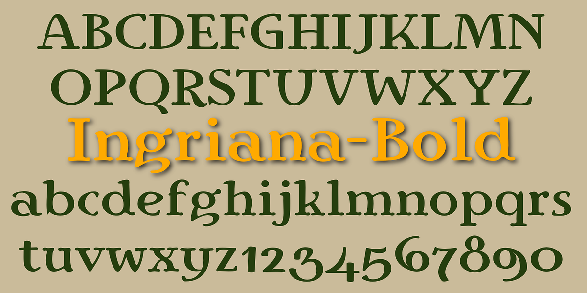 Ingriana, a Serif Font by Ingrimayne Type (Photo 7 of 8)