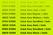 Kaluk Sans Family | Intro 60% OFF, a Sans Serif Font by Lettertype Studio (Thumbnail 19 of 19)