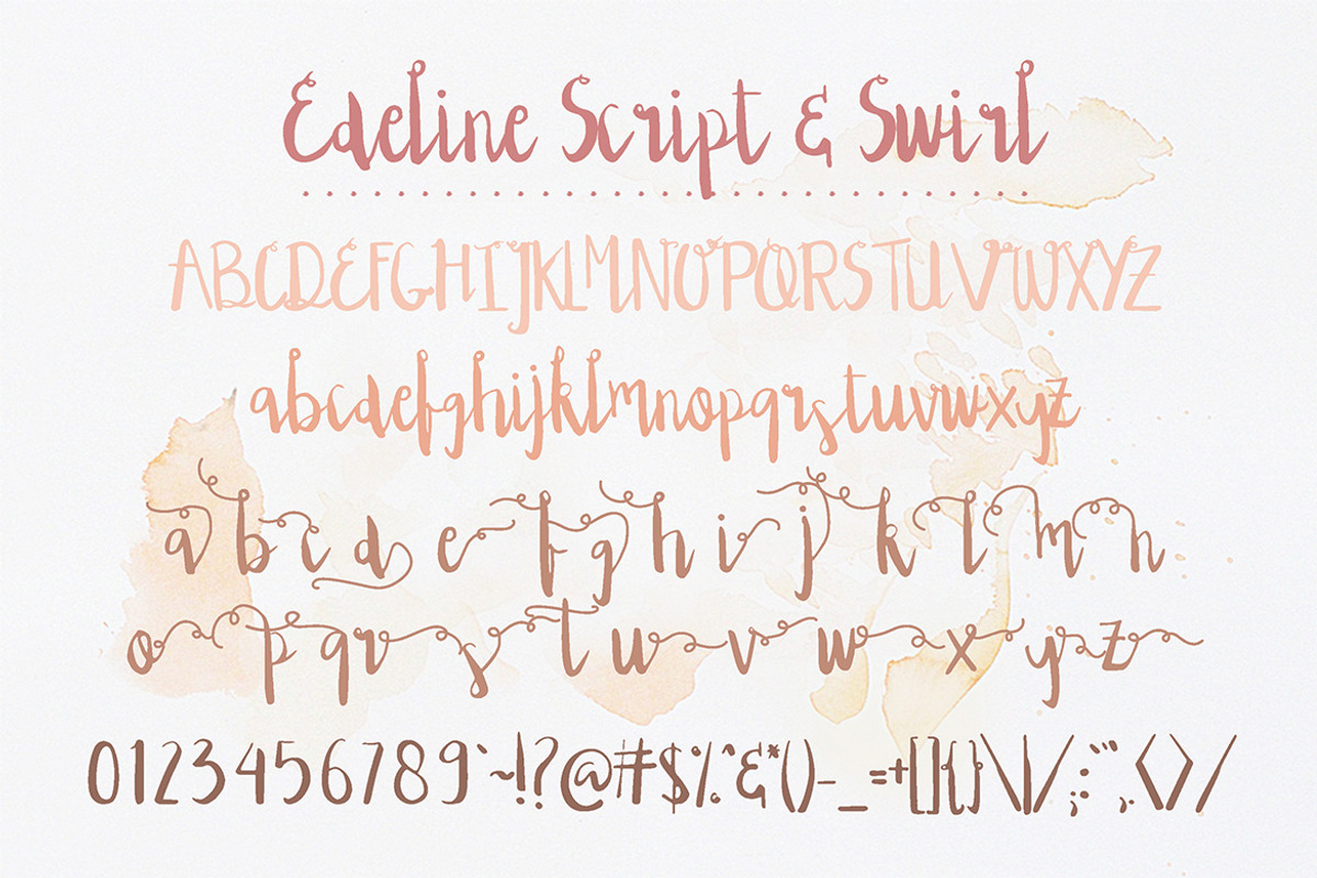 Edeline Script preview 5