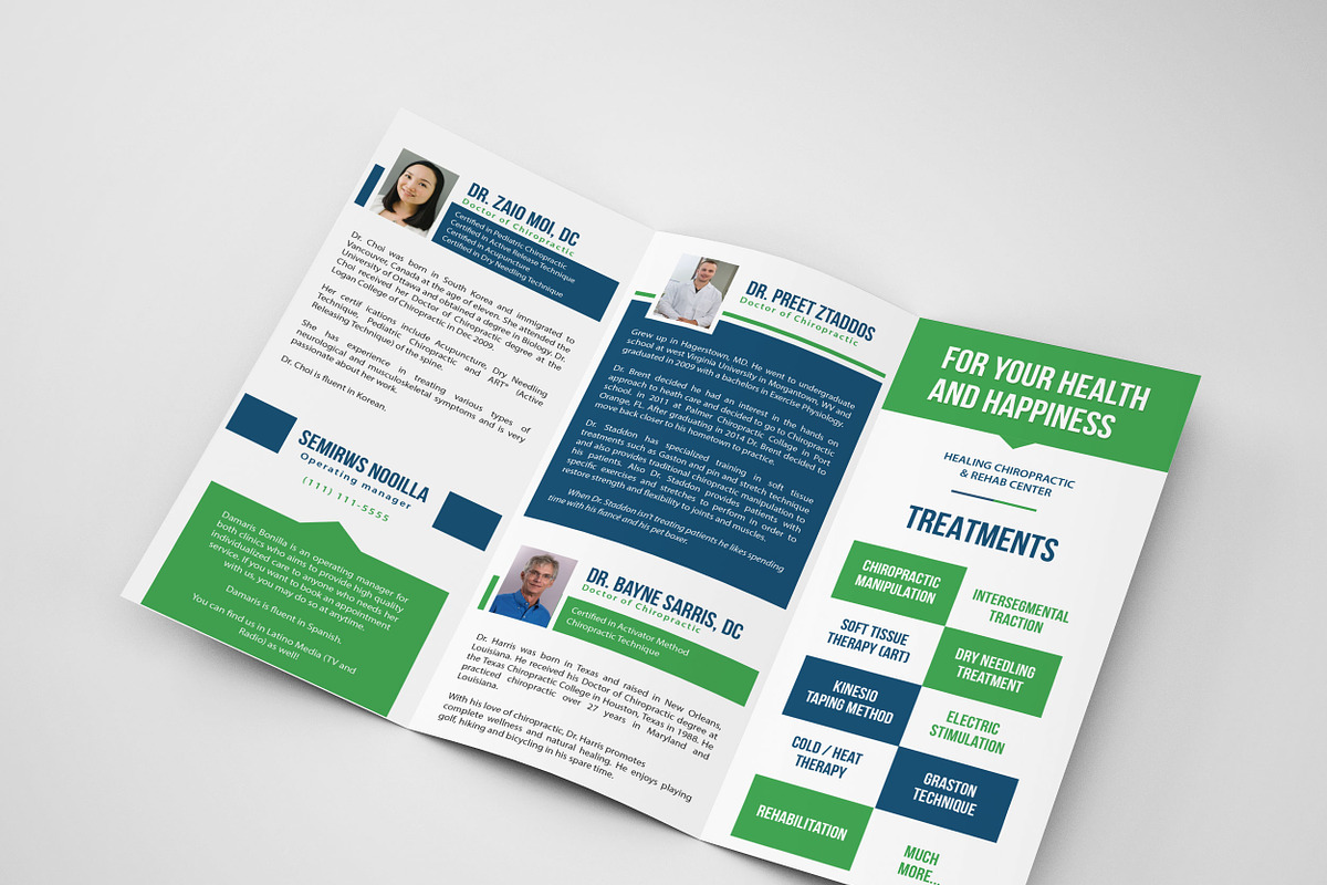 Medical Tri fold Brochure, a Brochure Template by NasirGrfx (Photo 3 of 3)