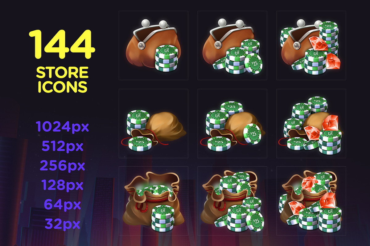 VOKR - Poker Chip Pack 3, a Templates & Theme by Weirdsgn Store (Photo 4 of 5)