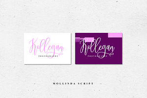 Mollinda - Modern Script Typeface