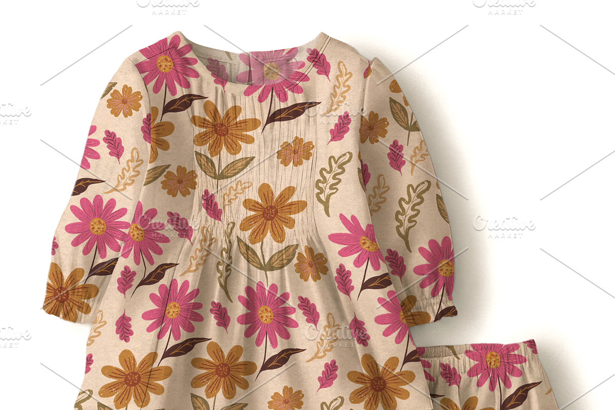 Baby Blouse and Bloomer Set Mockup, a Hoody Mockup by Nora Gad (Photo 10 of 21)