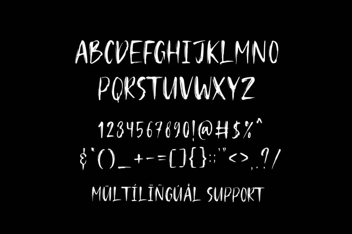 HUGOS- BRUSH FONT preview 2