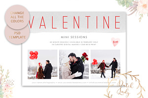 PSD Photo Session Card Template 73