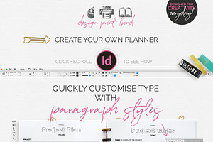 US InDesign Planner Template ColorMe