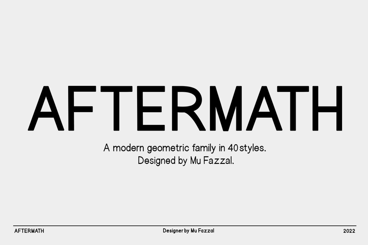 AFTERMATH | 80% Off, a Sans Serif Font by Bosstype Studio (Photo 1 of 10)